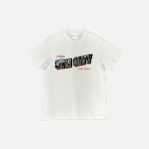 Postal Camiseta – Blanco / Rojo / Azul