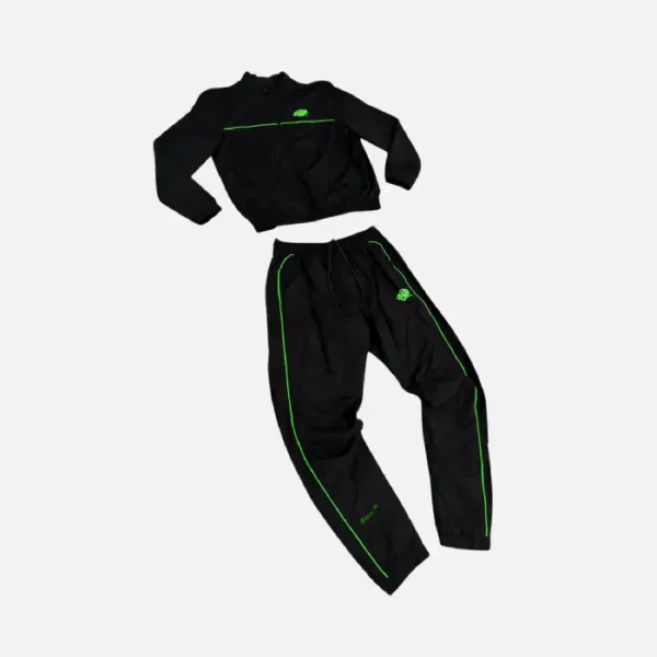 Chándal con logo de Syna – Negro/Verde