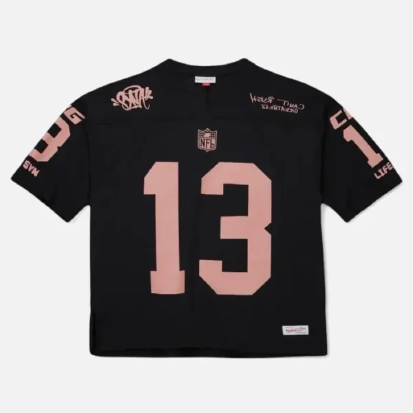 Camiseta Syna x NFL x Mitchell & Ness “Negro/Bronce”