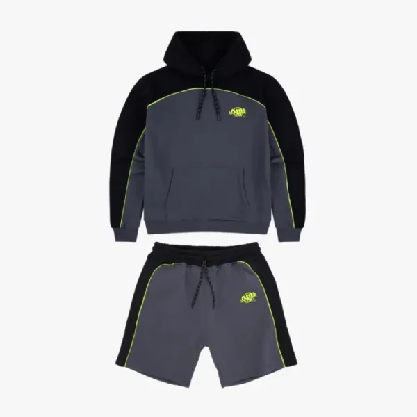 Conjunto Corto con el logotipo de Syna – Negro/Volt