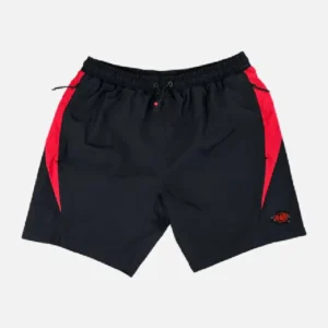 Bermudas Synaworld Tejidos Vortex – Negro/Rojo