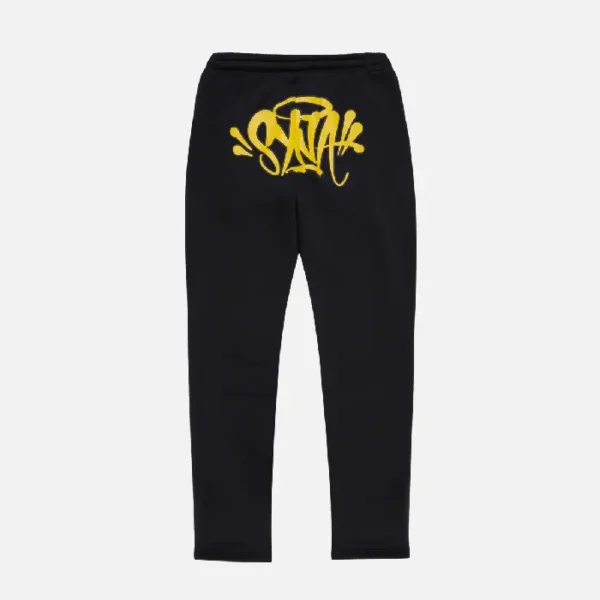 Pantalon Syna World Amarilla Logo – Negro