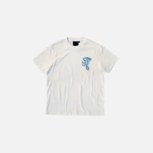 Camiseta con el logotipo de Syna – Blanco/Azul