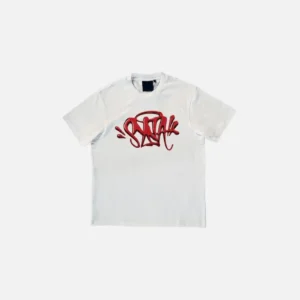 Camiseta con el logotipo de Syna – BLANCA/ROJA