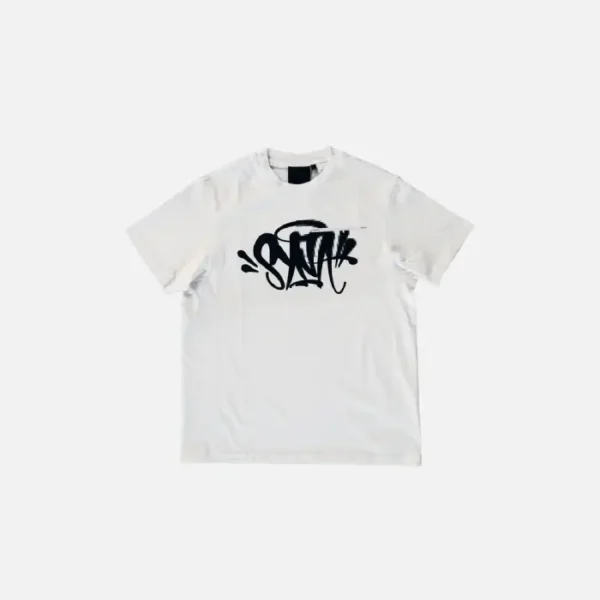 Camiseta con el logotipo de Syna – Blanco/Negro
