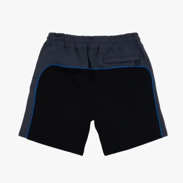 Bermudas con el logotipo de Syna – Negro/Azul - Image 2