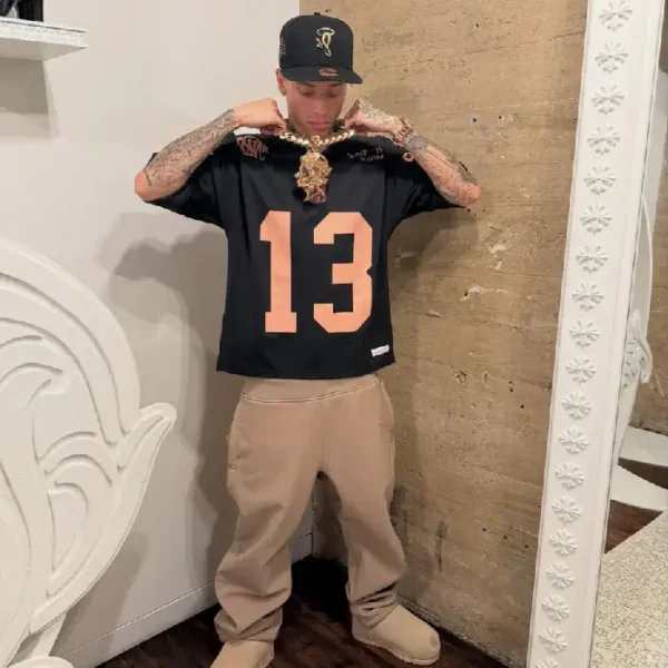 Camiseta Syna x NFL x Mitchell & Ness “Negro/Bronce” - Image 4