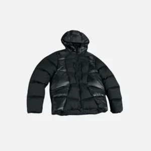 Chaqueta Acolchada con ondas ‘Syna Logo’ negra