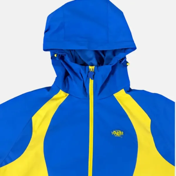 Chaqueta Tejida Syna Logo Vortex – Azul - Image 3