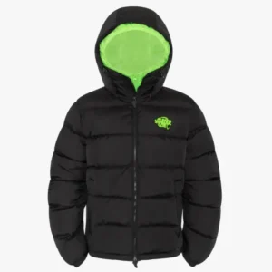 Chaqueta con capucha Syna World – Negro/Verde