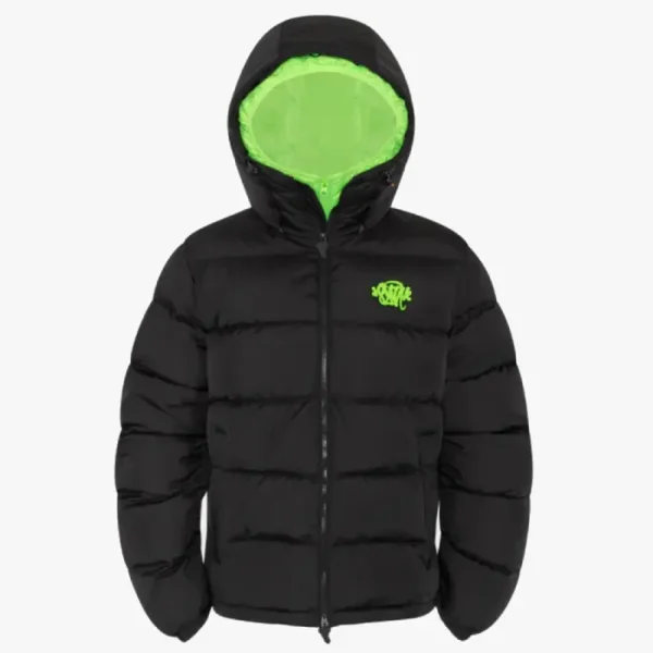 Chaqueta con capucha Syna World – Negro/Verde