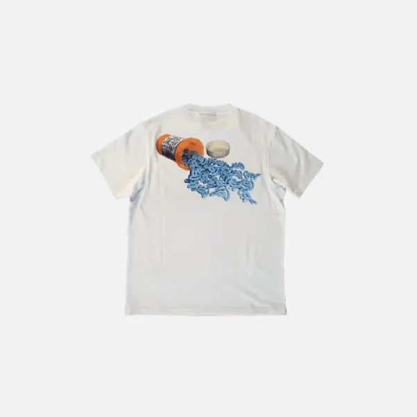 Camiseta con el logotipo de Syna – Blanco/Azul - Image 2