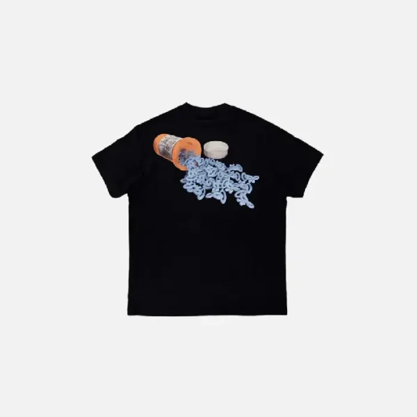 Camiseta con el logotipo de Syna – Negra/Negra - Image 2