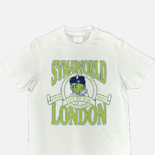 Camiseta universitaria – Blanco/Verde - Image 2