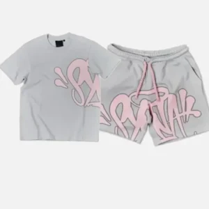 Synaworld Conjunto Corto Syna Logo Gris/Rosa