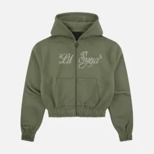 Sudadera Lil Synaworld para mujeres – Caqui