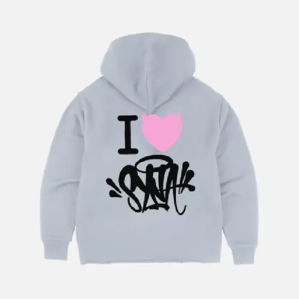 Sudadera I Heart Synaworld – Gris - Image 2