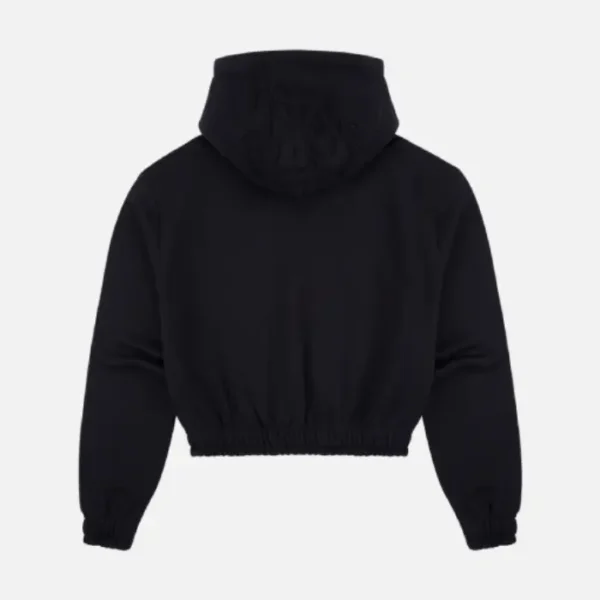 Sudadera con cremallera para mujer – Black - Image 2