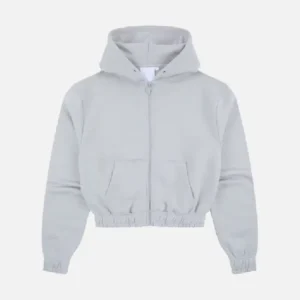 Sudadera con cremallera para mujer – Gris