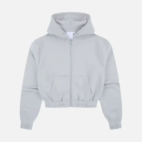 Sudadera con cremallera para mujer – Gris