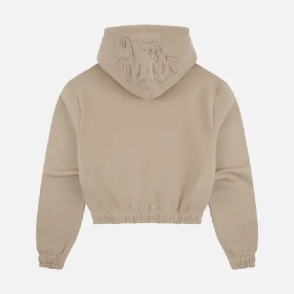 Sudadera con cremallera para mujer – Marrón - Image 2